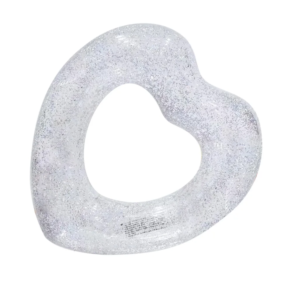

Environmental PVC Adult Floating Inflatable Swimming Ring Mounts Floating Beach Love Swimming Ring Inflatable Water Ring(Clear,