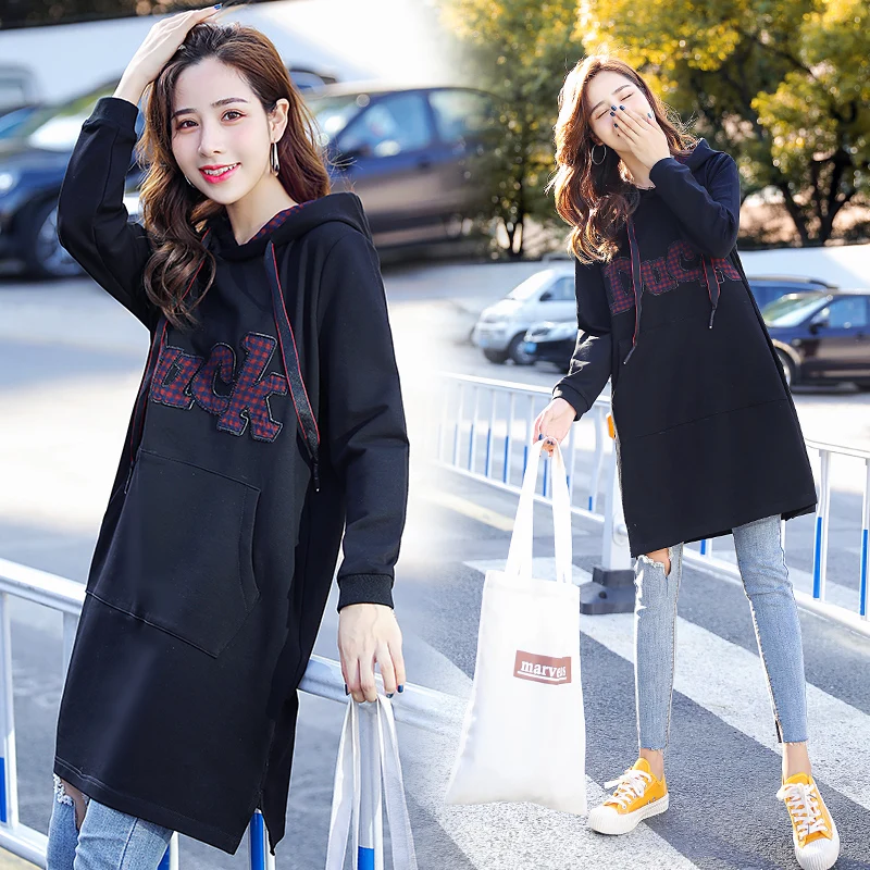 Vrex Women clothing Autumn and winter New Arrival 2019 good quality Prevalent Hoodies Big pendulum Long coat for woman | Женская одежда
