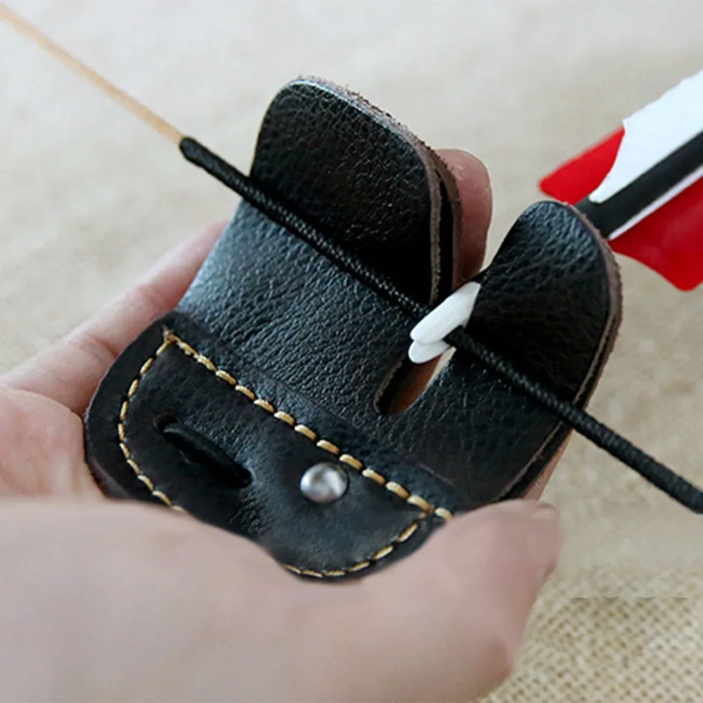Зимняя обувь без молнии кожи стрельба из лука палец охранник защиты площадки