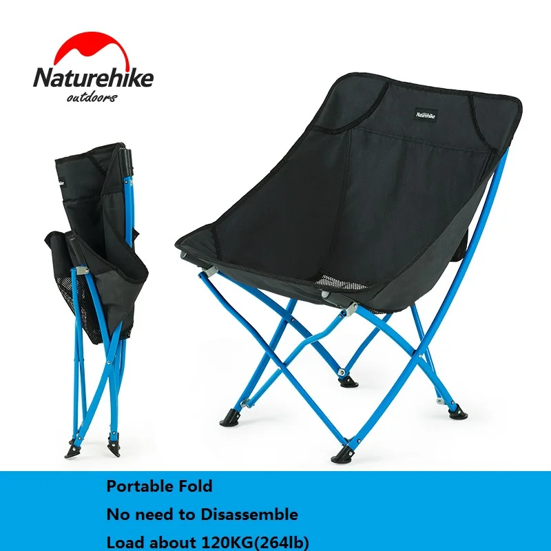 저렴한 NatureHike 휴대용 접이식 의자 캠핑 하이킹 원예 바베큐 등받이 의자 접이식 의자 간단한 Mazar Beach Moon Chair