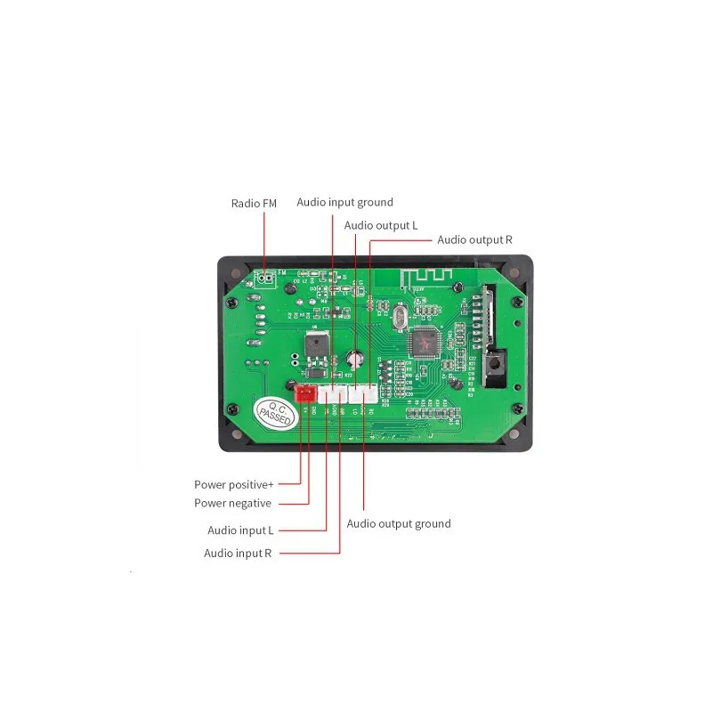 Новинка 12 В ЖК MP3 декодер DAC Bluetooth V5.0 аудио приемник APE FLAC WMA WAV поддержка записи
