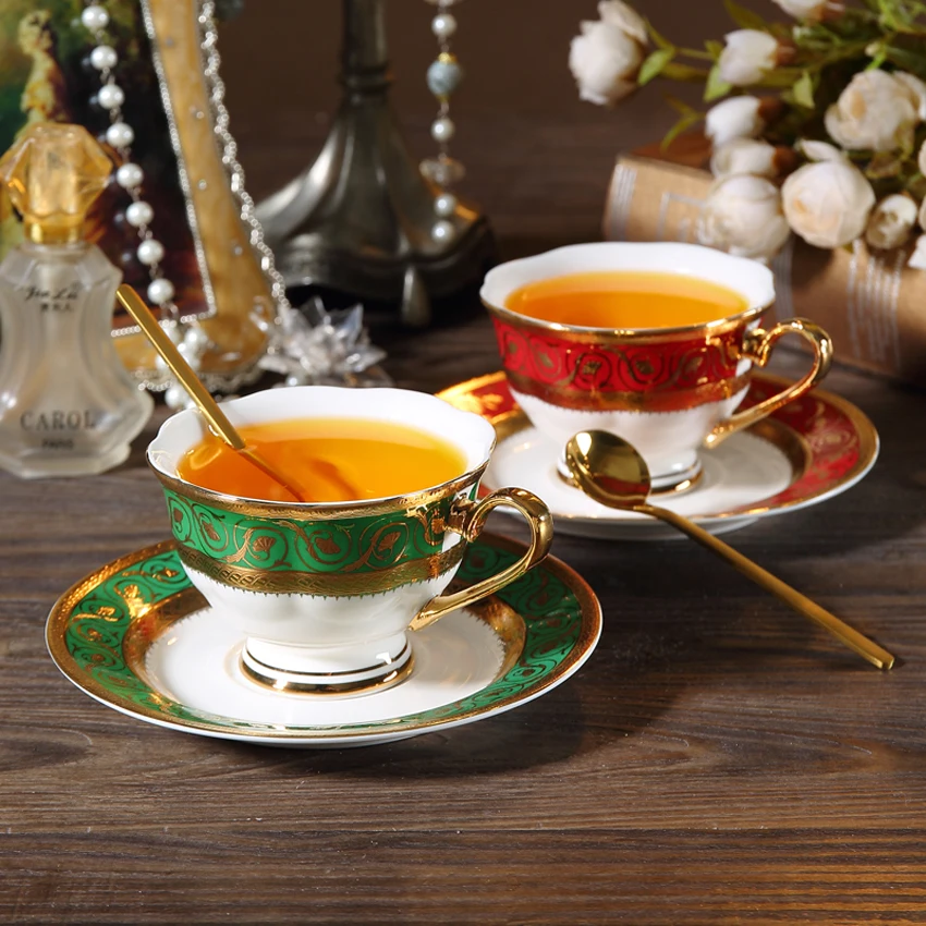 

200ml British Wide Mouth Cappuccino Coffee Cup With Saucer European Thick Colored Glaze Ceramic Espresso Coffee Cup Sets Tea Set