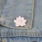 ЖенскаяМужская брошь в форме цветка лотоса, с изображением природы, Шпилька с растением