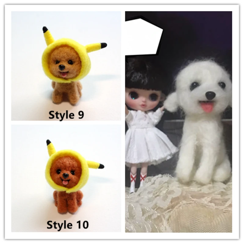 5 цветов плюшевых игл войлочные животные Сделай Сам Набор для рукоделия ручной