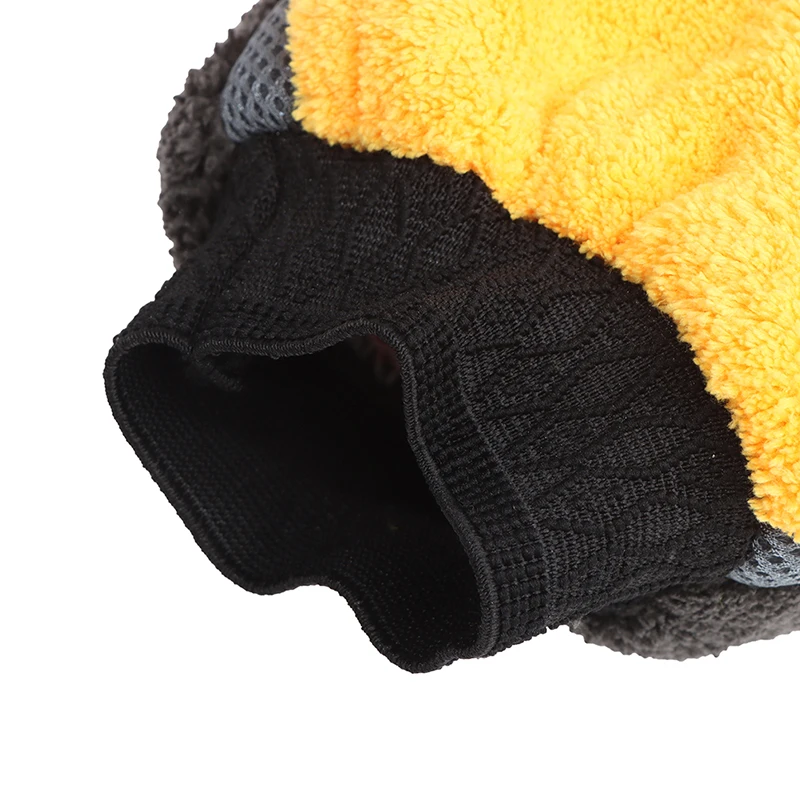 Перчатки для мойки автомобилей тонкий плюш Водонепроницаемый коралловые