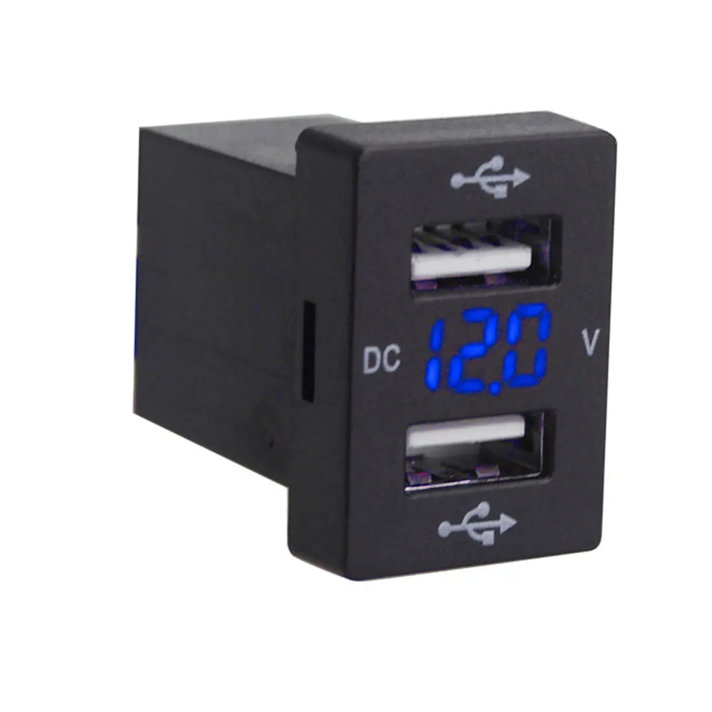 Автомобильный вольтметр 3 1 А зарядное устройство прочный разъем USB для дисплея