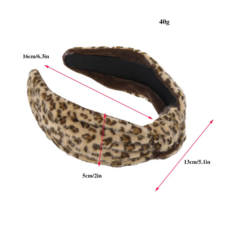 

Vintage Women Cross Braid Hairband Leopard Bezel Headband Girls Turban Hair Hoop Hair Accessories Ornaments Headwear