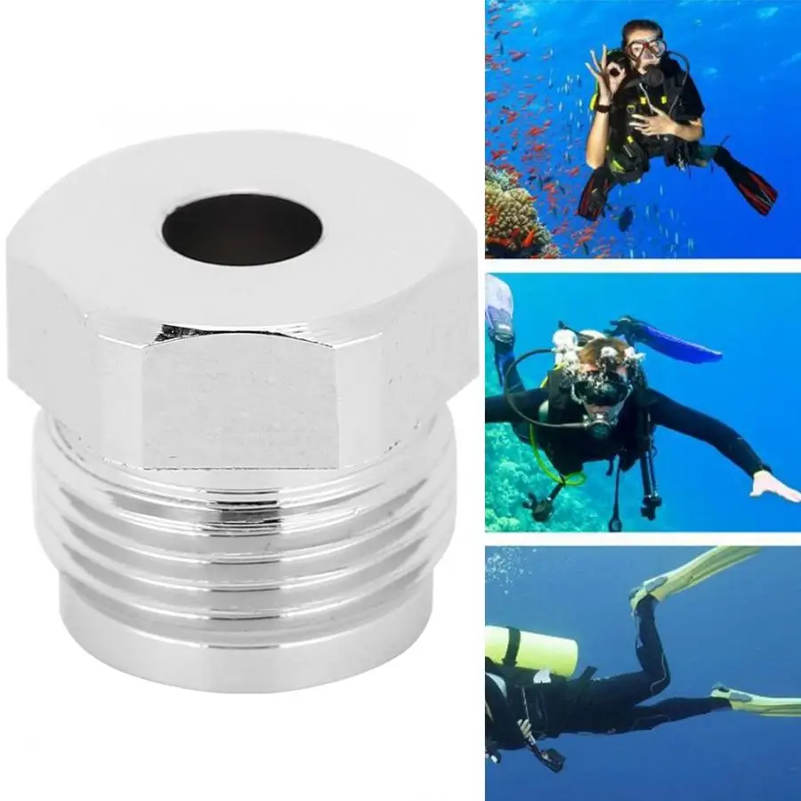 

AS-050-5 Brass Chromeplate Diving Cylinder Valve Pressing Cap Lock Nut Replacement Maintenance Accessory diving equipment