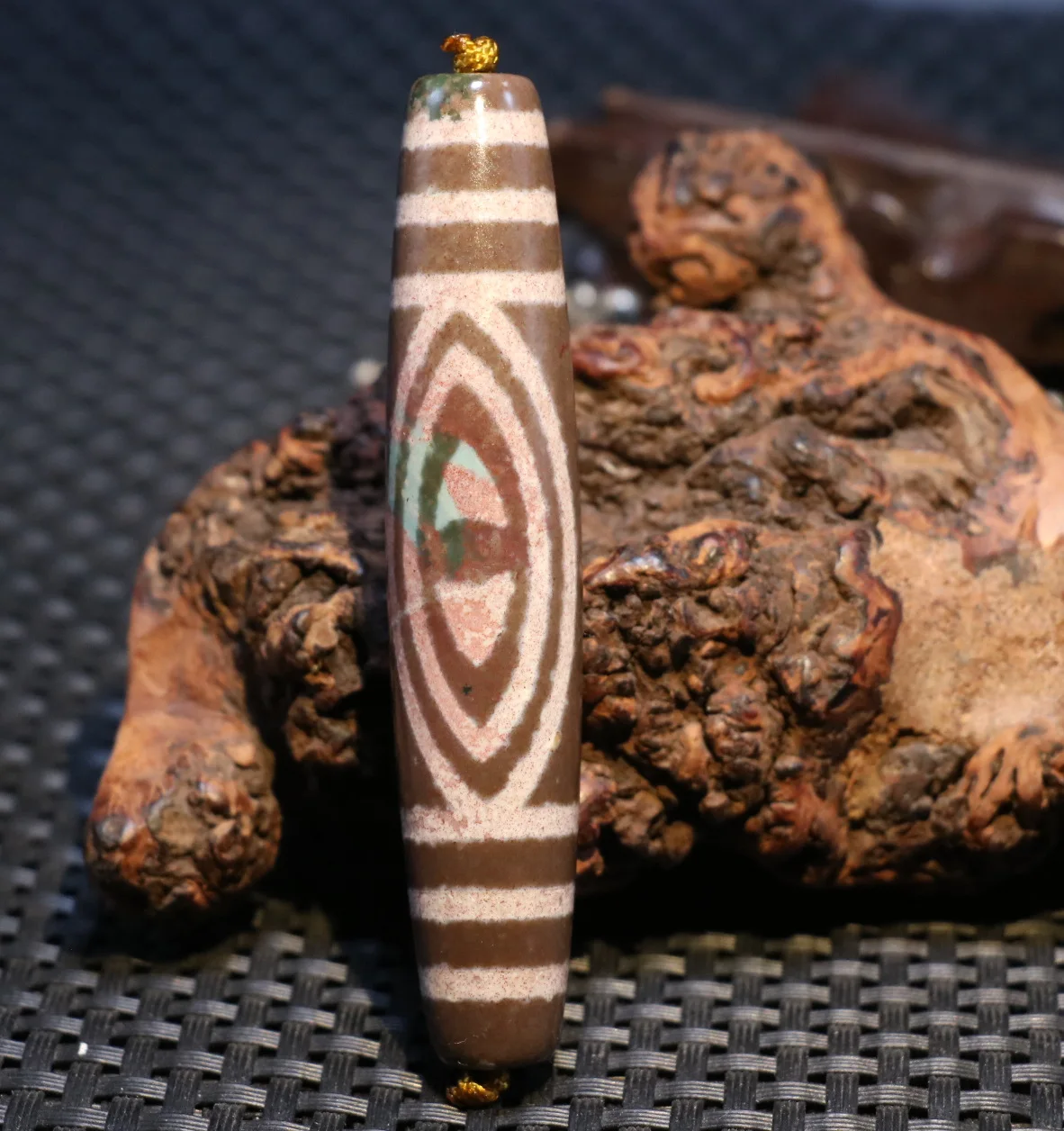 Energy Magic Power Тибетский Старый Агат красные точки Cinnabar 2 длинные бусины дзи подвеска