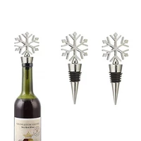snowflake bottler stopper wine bottle stopper plug drink bottle stopper reusable wine saver cover champagne beer stopper