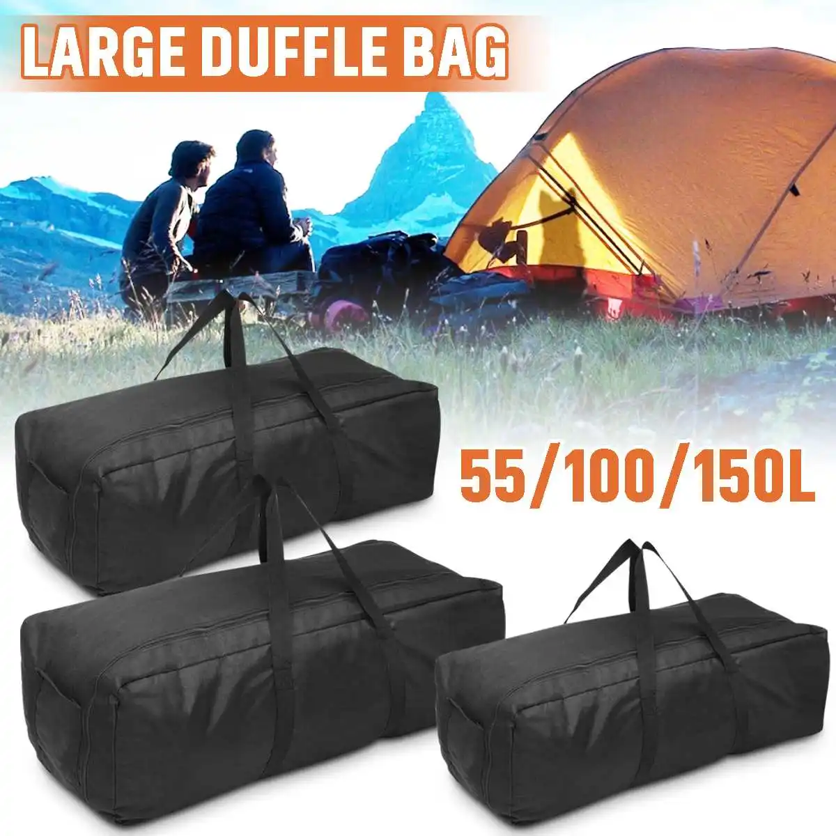 

Men's Multifunctional Large Travel Storage Bag Canvas Travel Duffel Bag High Quality Travel Hand Luggage Bag Hull Carrying Bag