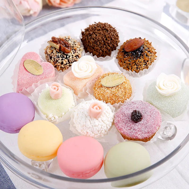 Моделирование еды Макарон фруктовый десерт шоколадный французский хлеб торт еда