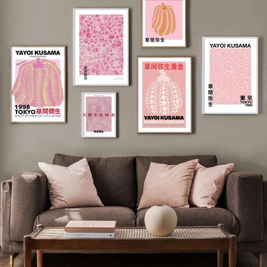 

Yayoi Kusama Polka Dot Abstract Pumpkin Forever Wall Art Print Canvas Painting Nordic Poster For Living Room DecorWall Pictures