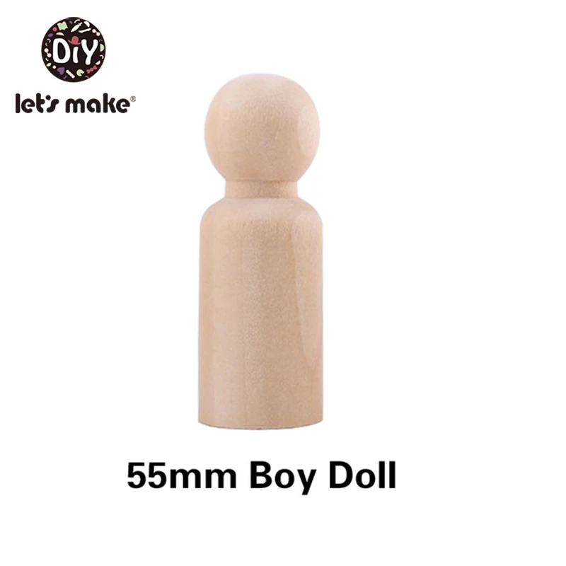 55mm boy 100 шт(35 мм, 43 мм, 55 мм, 65 мм) деревянные колышки для кукол ручной работы DIY деревянная пустая домашняя декоративная кукла для девочек и мальчиков незавершенные мини деревянные куклы - Цвет: 55mm boy