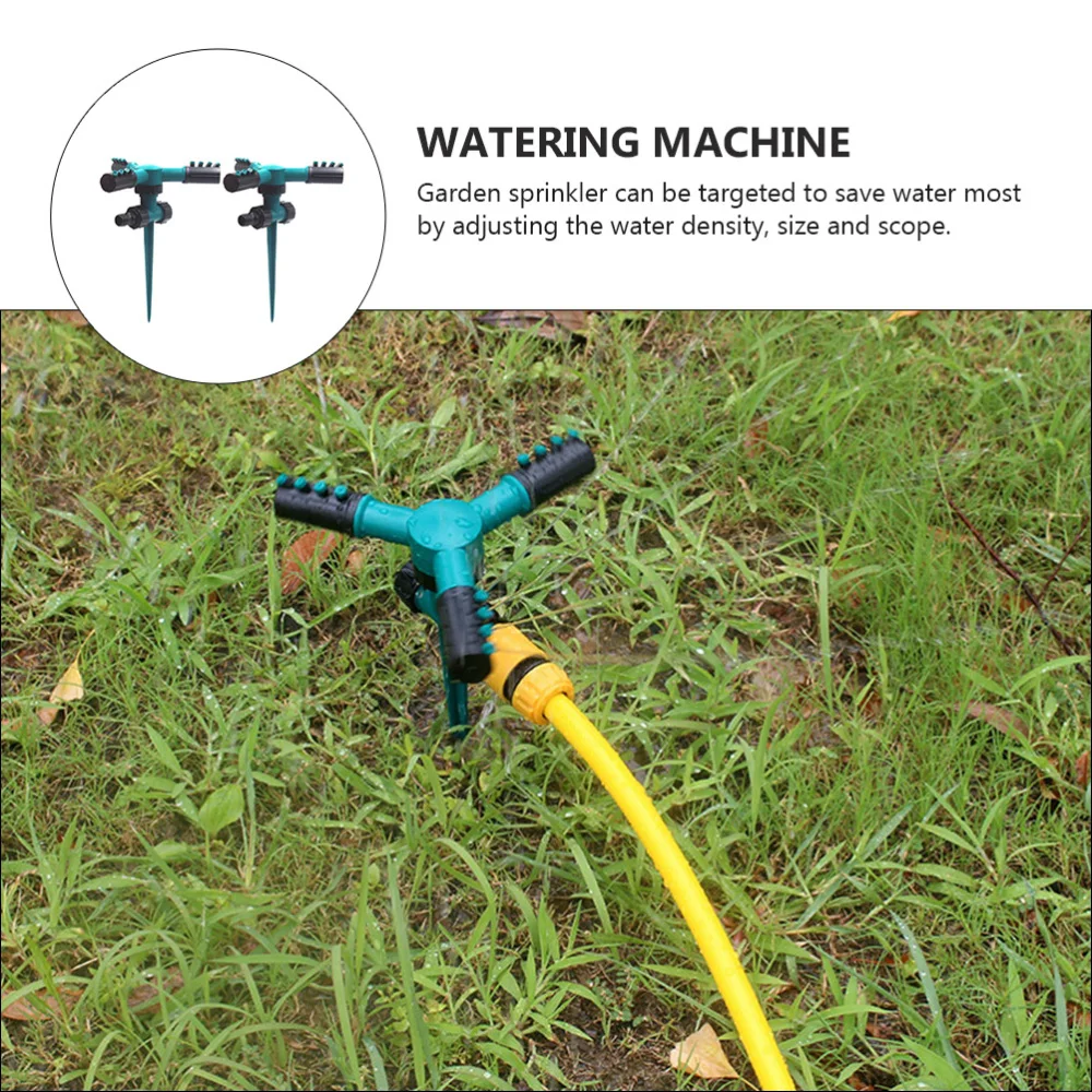 

2pcs Garden Sprinkler Adjustable 360 Degree Rotation Lawn Ground Sprinkler
