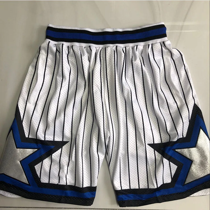 

Retro Basketball Pants Basketball Jersey Embroidered Mesh Men's Basketball UNIFORMS Chicago Los Angeles Boston