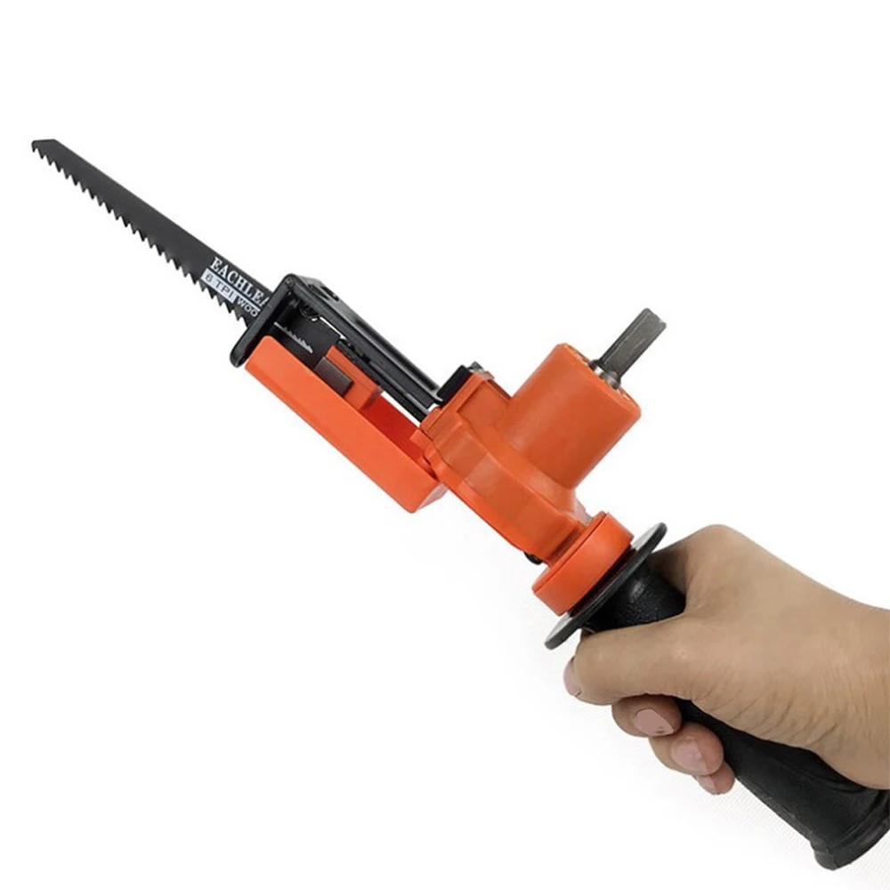 

Practical Electric Drill Modified Electric-Saw Electric Reciprocating-Saw Power Drill Into Saber-Saw Woodworking Cutting Tool