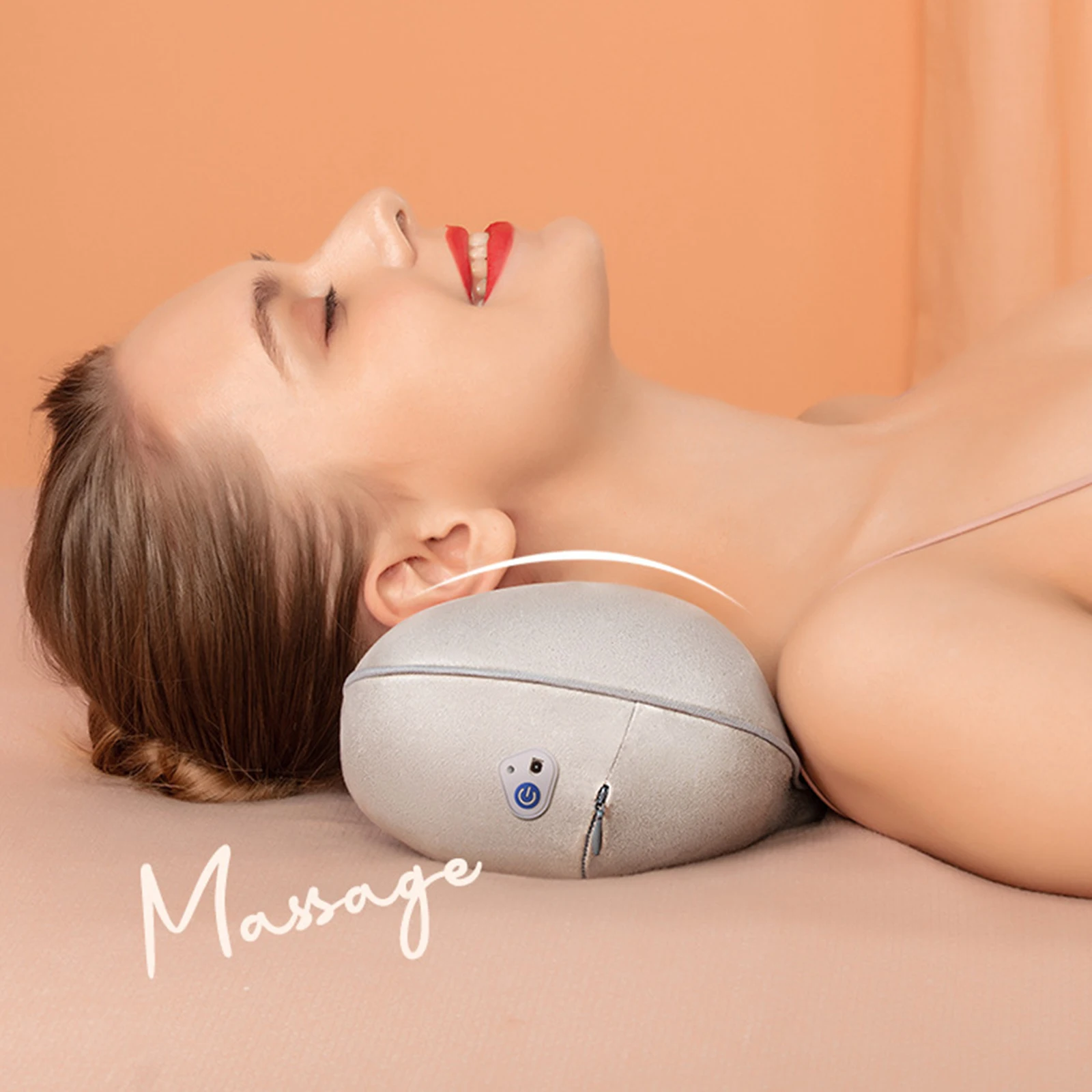 

Electric Shiatsu Neck Massager Pillow Massager Back Deep Tissue Kneading Cushion Muscle Therapy for Home Office Car
