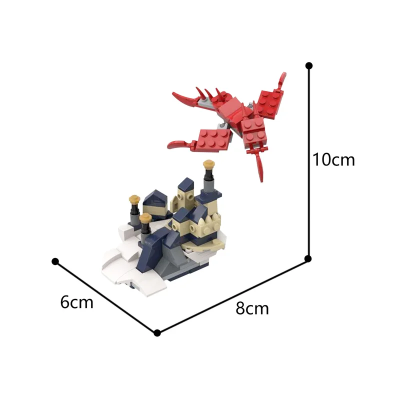 Город МОС серии миниатюрные Фэнтези Замок холмы украшения Сборная модель