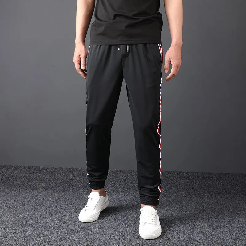 

Брюки мужские JSBD2021, летние, с полосками на завязках