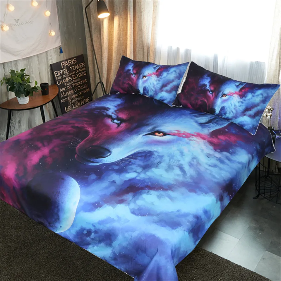 

Stray Wolf With Pillowcase Duvet Cover Sets Bed Double Queen King Size Quilt Covers Pillowcase