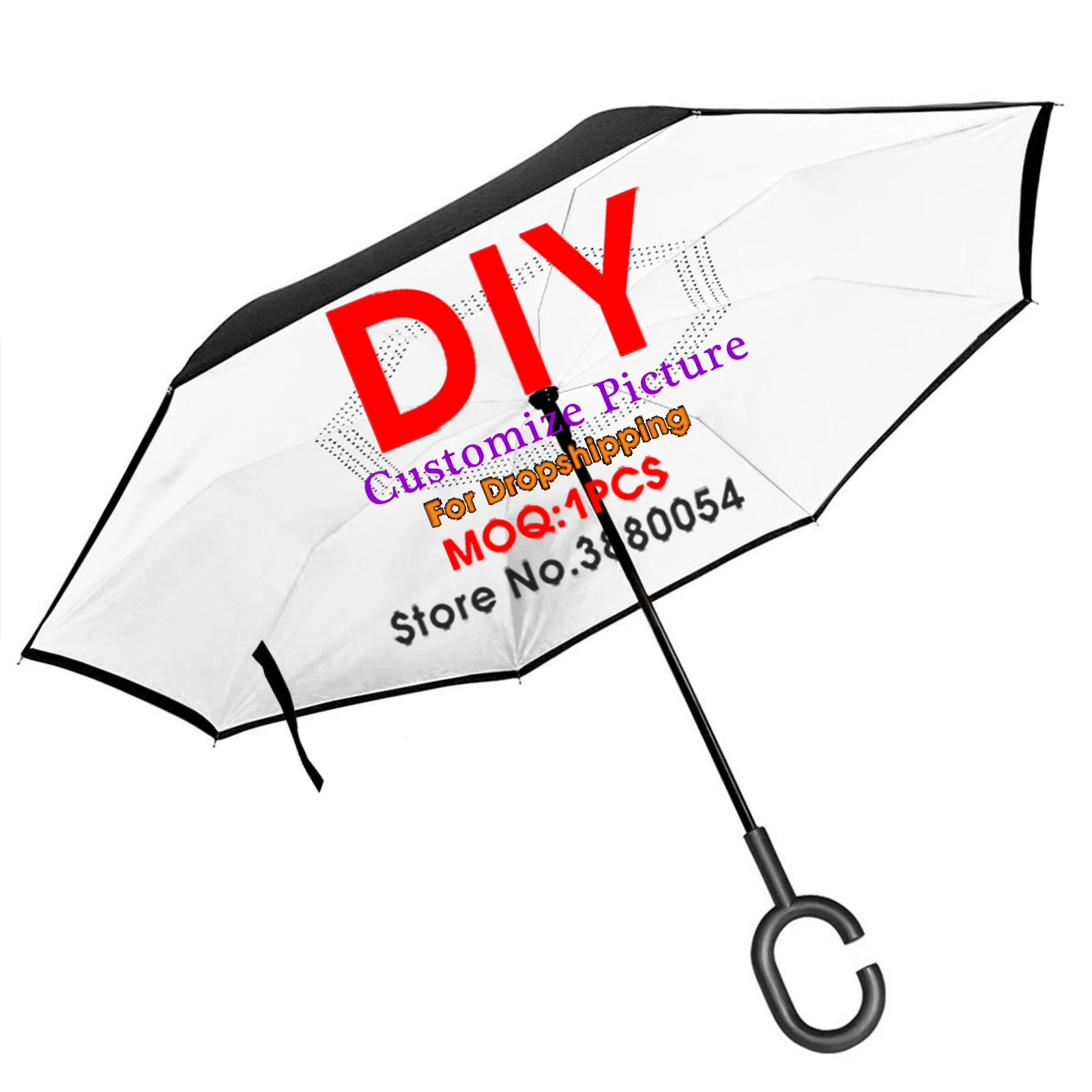

3D Custom Your Pictures Automatic Tri-Fold Umbrella Outdoor For Women Men Couple School Student Windproof Dropshipping