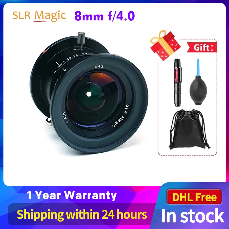 Объектив SLR Magic 8 мм f/4 0 для камеры Micro Four Thirds M4/3 s Panasonic Olympus vs 7artisans | Электроника