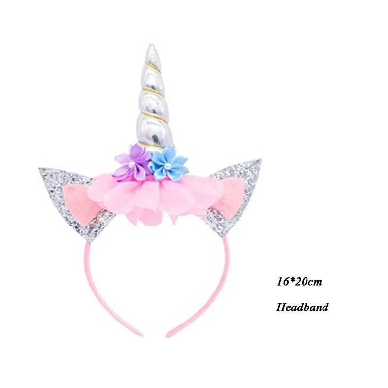 1 PC Headband 2 Микки Маус тема одноразовая посуда наборы бумажные тарелки и стаканы вечерние поставки вечерние баннер Свадебные/детский наряд в качестве подарка на день рождения бассейн вечерние украшения - Color: 1 PC Headband 2