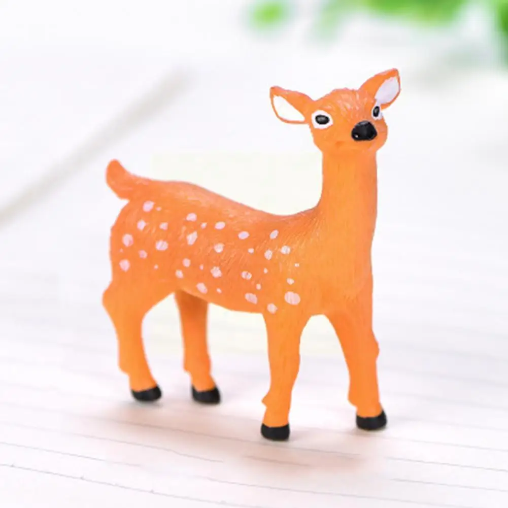 

Micro Landscape Ornaments Sika Deer Gardening Plants Family Figure a Deer of Cartoon Fairy Statue Garden Ornaments Ornament H2K1