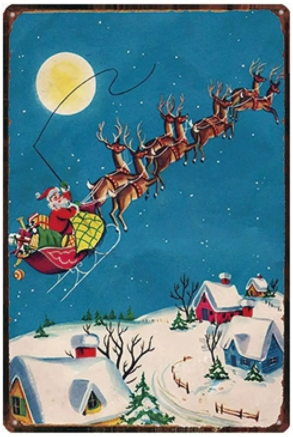 

Рождественский снеговик, винтажный жестяной знак, металлическая пластина, рождественские украшения, металлический знак для дома, настенны...