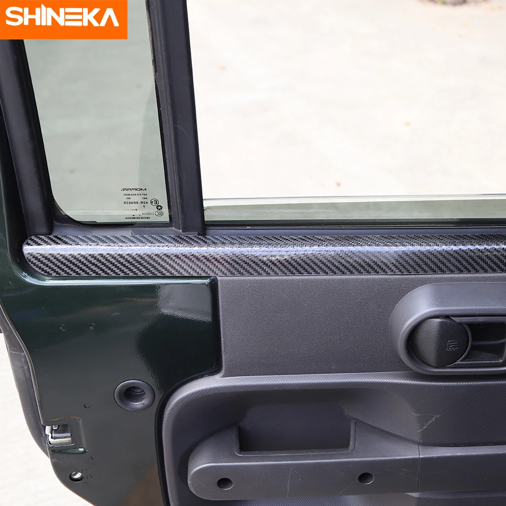 Наклейки SHINEKA из углеродного волокна для Jeep Wrangler JK 2007-2010 внутренние декоративные