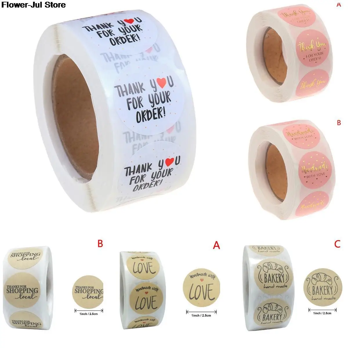 

Stationery Sticker Pink Label Stickers Cute Circle Paper Thank You Seal Labels For Your Order Handmade Stationery Stickers