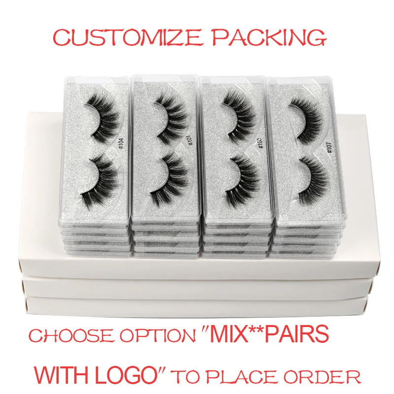 

Wholesale Eyelashes 4/20/50/100 pcs 3d Mink Lashes Natural Mink Eyelashes Wholesale False Eyelashes Makeup False Lashes In Bulk