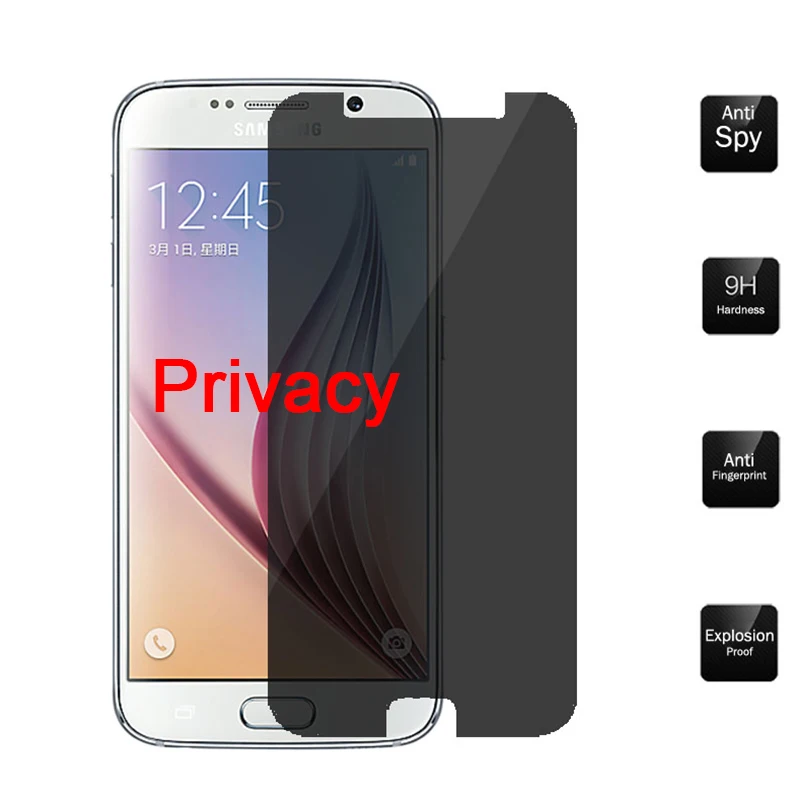 Противошпионское закаленное стекло для Galaxy J5 2015 J1 Mini Prime Защита экрана J3 2016