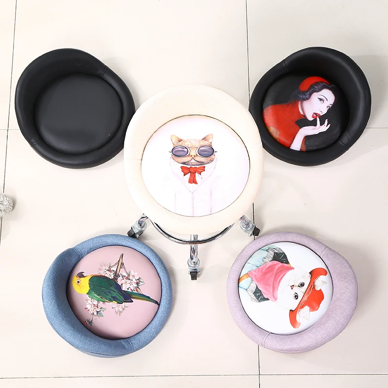 Парикмахерский мастер стул квалифицированный рабочий круглый парикмахерский