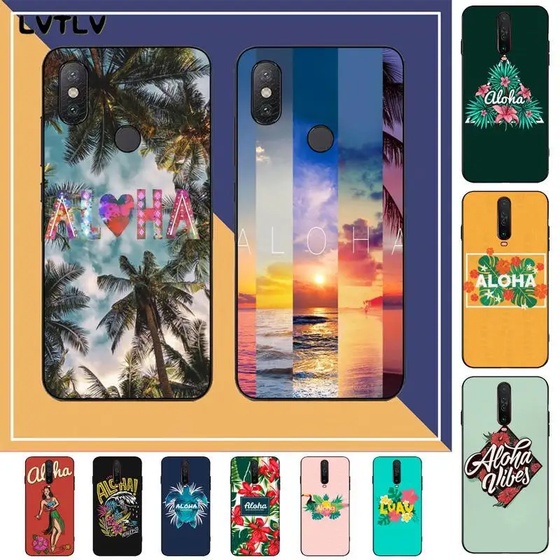 LVTLV Hello Hawaii Aloha окрашенный мягкий резиновый чехол для телефона RedMi note 9 4 5 6 7 5a 8 pro max 4X