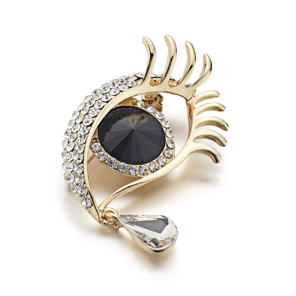 Женская Брошь с подвесками в виде глаз брошка кристаллами Z021|Броши| |