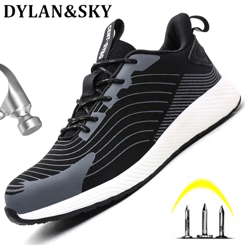 

Легкая рабочая обувь, мужские защитные кроссовки, непрокалываемая неразрушаемая обувь, Мужская защитная обувь со стальным носком