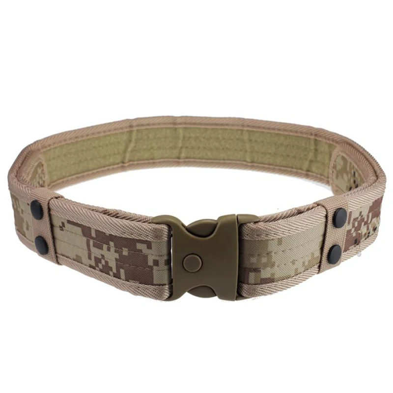 

Waistband belt Tactical Hunting Outdoor Sports Field Military belt Mens Belts Woodland Camo