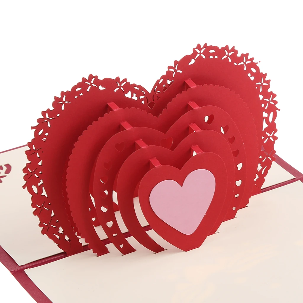 Всплывающая 3D карта ручной работы открытка на день рождения День Святого