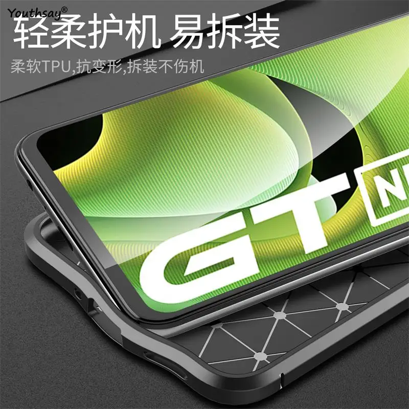 for realme gt neo2 cover case for realme gt neo 2 cover fundas shockproof tpu soft leather phone coque for realme gt neo2 free global shipping
