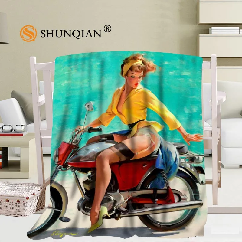 Offerte Personalizzato Di Grandi Dimensioni Pin Up Coperte Di Elvgrei Per Letti Falafel Caldo Inverno Dormire Divano Coperta 56x80 Pollici 50X60inch 40X50inch