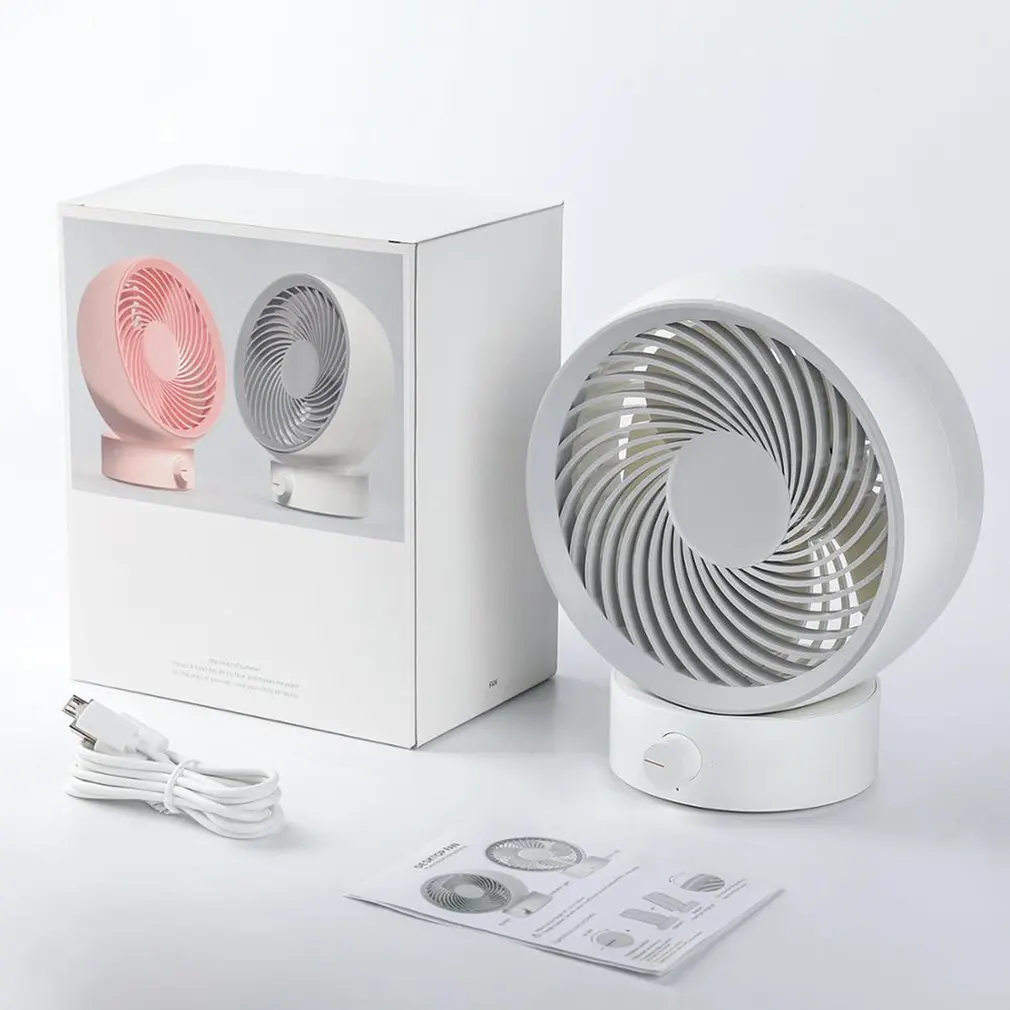 

USB Desk Fan Small Personal Desktop Table Fan with Strong Wind Quiet Operation Portable Mini Fan for Office Bedroom