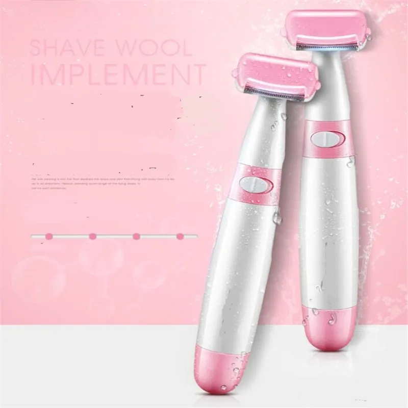 Моющийся Электрический женский эпилятор 2 в 1 Безопасная бритва для женщин Бритва