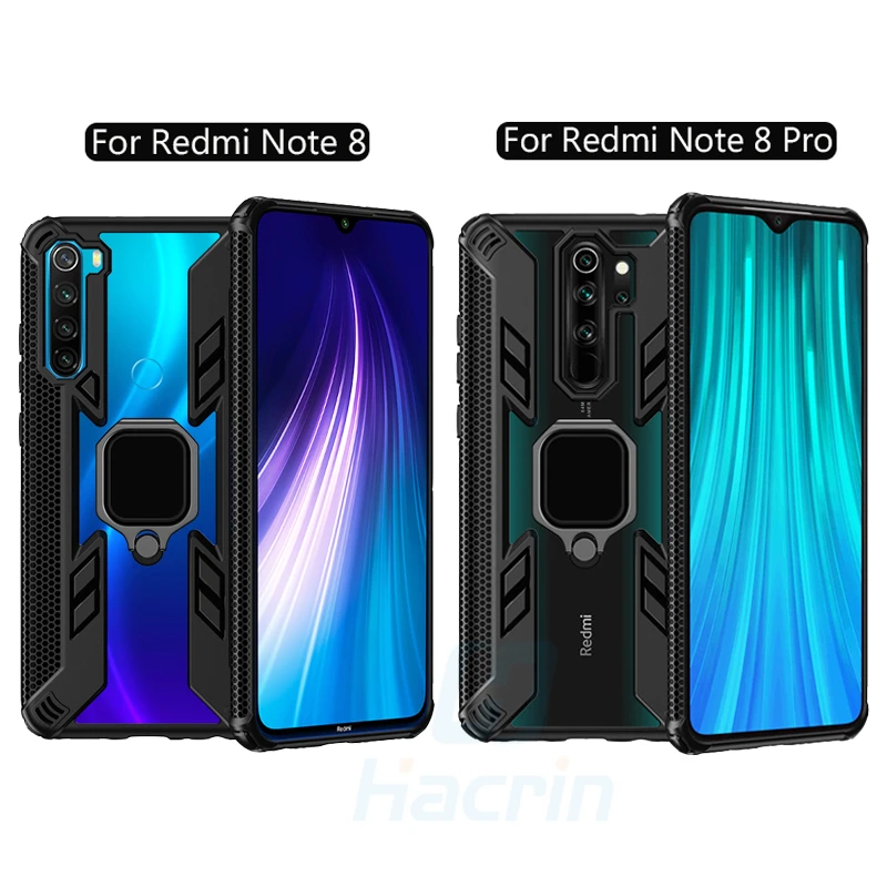 Защитный чехол для Xiao mi Red Note 8 Pro Чехол металлический магнитный держатель с