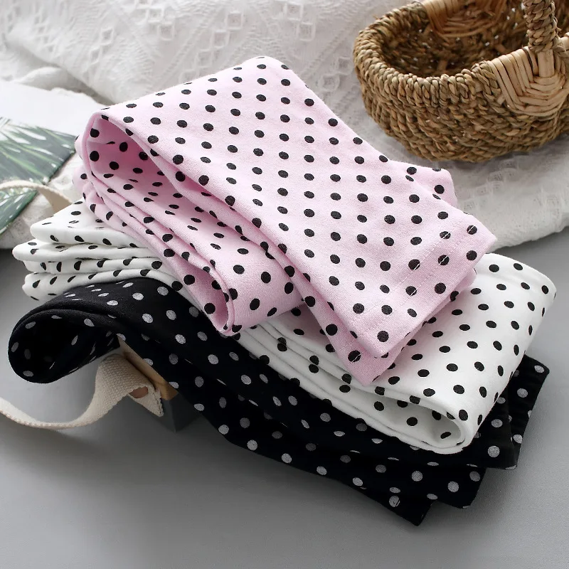 

Новинка весна-осень 2021, брюки в горошек для девочек, длинные штаны в горошек с принтом, Детские повседневные штаны