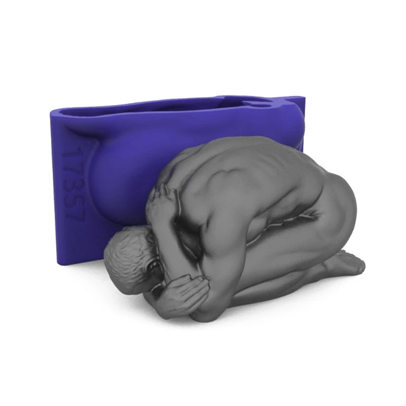 

2022 New Human Silicone Mold Candle Mold for Kid Adult DIY Cake Fondant Decoration Molds