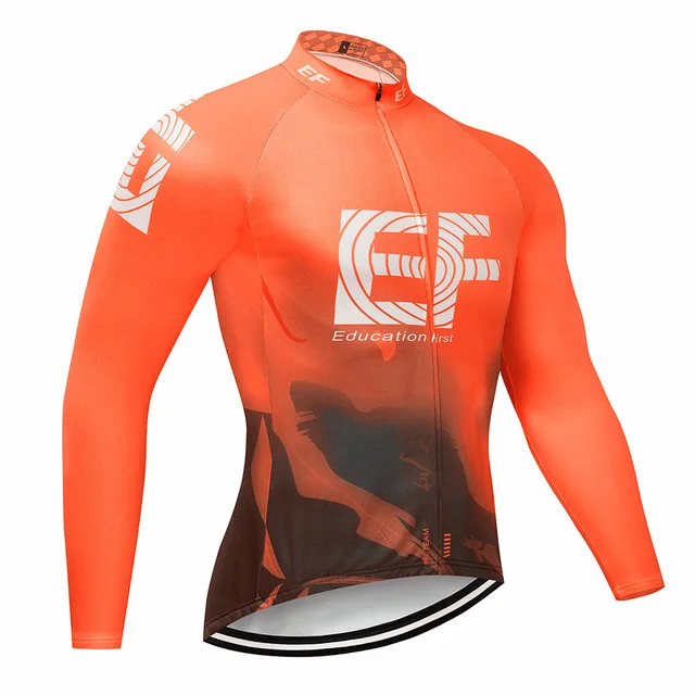 C8 EF Мужская велосипедная футболка с длинным рукавом, комплект MTB велосипедная одежда, Майо Ropa Ciclismo Hombre, велосипедная одежда, 9D гелевая одежда для обучения - Цвет: C8
