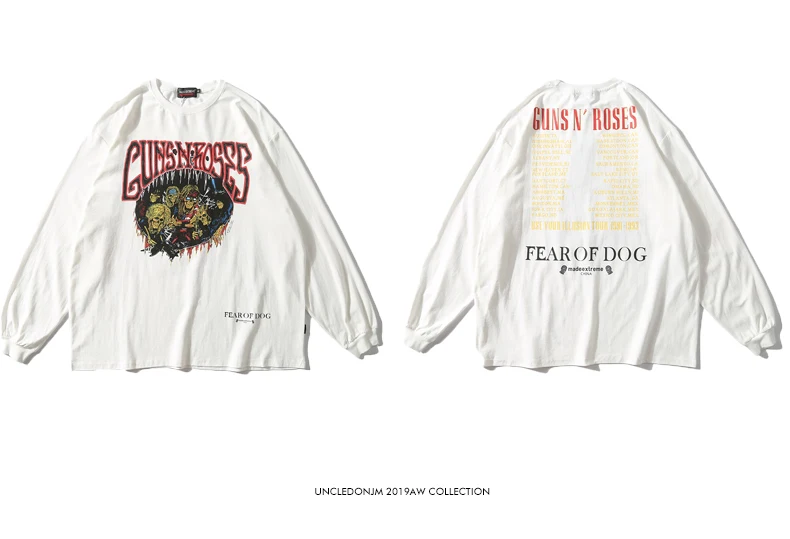 UNCLEDONJM Streetwear Women T Shirt Long Sleeve Harajuku Tshirt Hip Hop Print T-shirts Autumn Causal Tops Tees Tops ME-1990