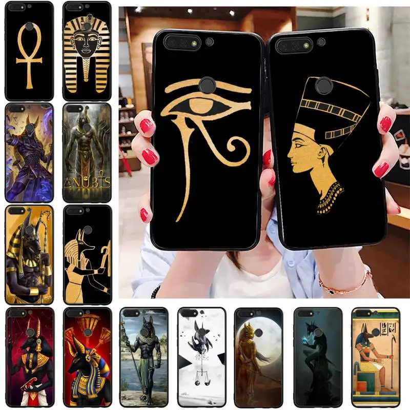

Artistic Egypt Nefertiti Anubis Phone Case For Huawei Honor 10X lite 7C 7A 8X 9X 8A 20lite 10lite 10i 8C 7X 8S 20S 9S 7S 9A Case